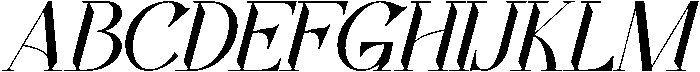 Ancestral Blueprint Regular Italic otf (400) Font UPPERCASE