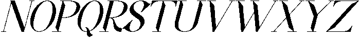 Ancestral Blueprint Regular Italic otf (400) Font UPPERCASE