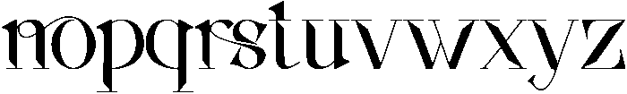 Ancestral Blueprint Regular otf (400) Font LOWERCASE