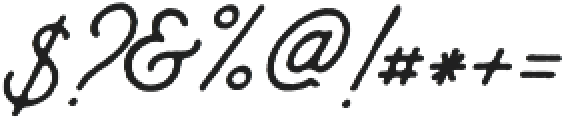 Anchorage Script otf (400) Font OTHER CHARS