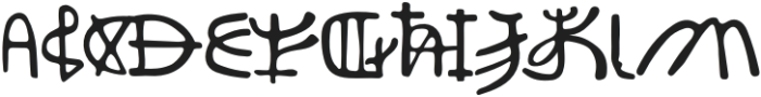 Ancient History Regular otf (400) Font LOWERCASE