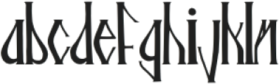 Ancient book font ttf (400) Font LOWERCASE