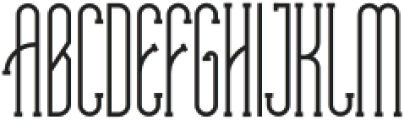 Andaline Regular otf (400) Font UPPERCASE