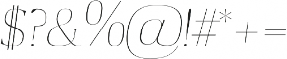 Andalos Light otf (300) Font OTHER CHARS