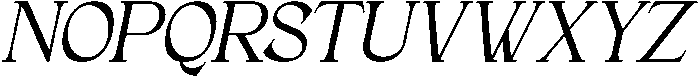 Andance Italic otf (400) Font UPPERCASE