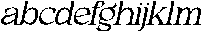 Andance Italic otf (400) Font LOWERCASE