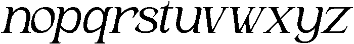 Andance Italic otf (400) Font LOWERCASE