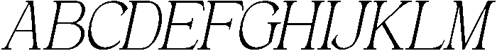 Andance Light Italic otf (300) Font UPPERCASE