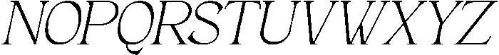 Andance Light Italic otf (300) Font UPPERCASE