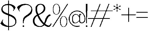 Andance Light otf (300) Font OTHER CHARS