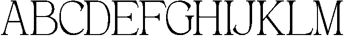 Andance Light otf (300) Font UPPERCASE