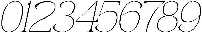 Andance Thin Italic otf (100) Font OTHER CHARS