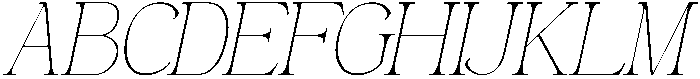 Andance Thin Italic otf (100) Font UPPERCASE