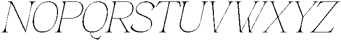 Andance Thin Italic otf (100) Font UPPERCASE