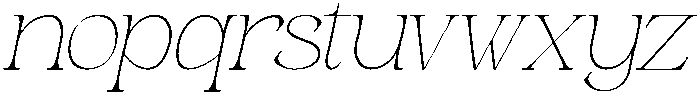 Andance Thin Italic otf (100) Font LOWERCASE