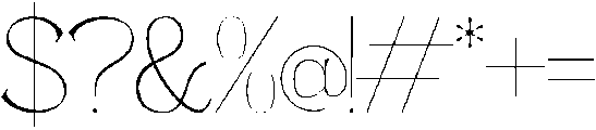 Andance Thin otf (100) Font OTHER CHARS
