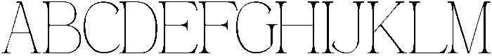 Andance Thin otf (100) Font UPPERCASE