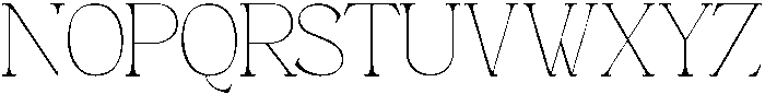Andance Thin otf (100) Font UPPERCASE