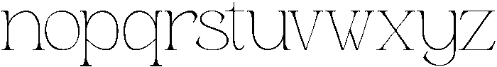 Andance Thin otf (100) Font LOWERCASE