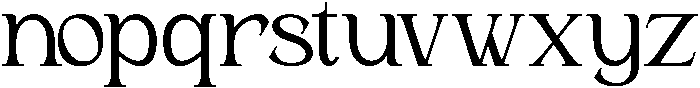 Andance otf (400) Font LOWERCASE