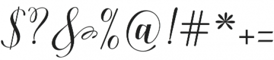 Andara Script Regular otf (400) Font OTHER CHARS
