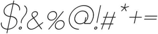 Andarian Bold Italic otf (700) Font OTHER CHARS