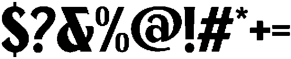 Andarillo Bold otf (700) Font OTHER CHARS
