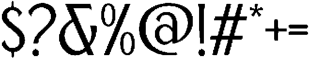 Andarillo otf (400) Font OTHER CHARS