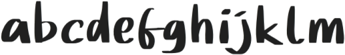 Andelina Regular otf (400) Font LOWERCASE