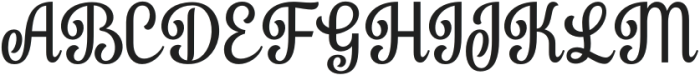 Andemyla Regular otf (400) Font UPPERCASE