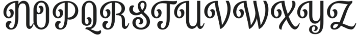 Andemyla Regular otf (400) Font UPPERCASE