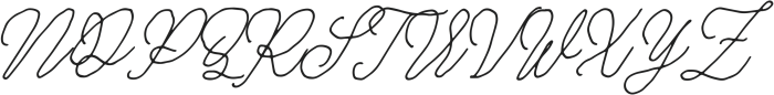 Anderson Wakler Italic otf (400) Font UPPERCASE