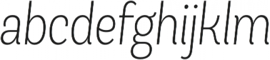 Andes Condensed ExtraLight Italic otf (200) Font LOWERCASE