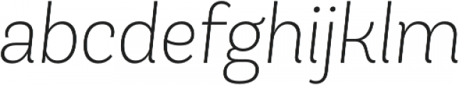 Andes ExtraLight Italic otf (200) Font LOWERCASE