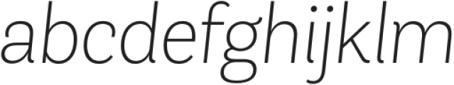 AndesNeue Alt 1 ExtraLight it otf (200) Font LOWERCASE