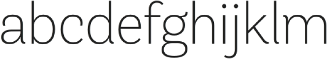 AndesNeue Alt 1 ExtraLight otf (200) Font LOWERCASE