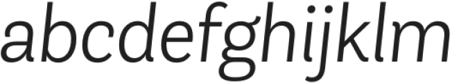 AndesNeue Alt 1 Light it otf (300) Font LOWERCASE