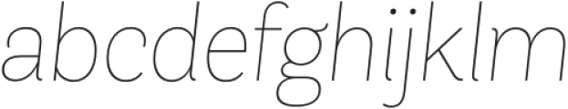 AndesNeue Alt 1 Thin it otf (100) Font LOWERCASE