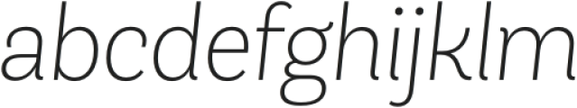 AndesNeue ExtraLight it otf (200) Font LOWERCASE