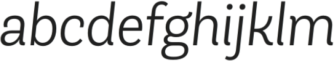 AndesNeue Light it otf (300) Font LOWERCASE