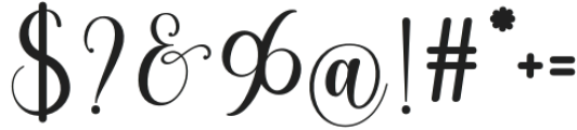 Andesta Regular otf (400) Font OTHER CHARS