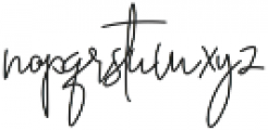 Andi Signature otf (400) Font LOWERCASE