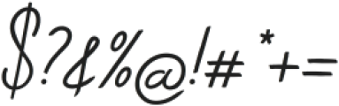 Andiela Sathony Script ttf (400) Font OTHER CHARS