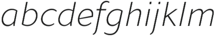 Andis Light Italic otf (300) Font LOWERCASE