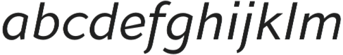 Andis Medium Italic otf (500) Font LOWERCASE