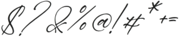 Andorale Heart Italic otf (400) Font OTHER CHARS