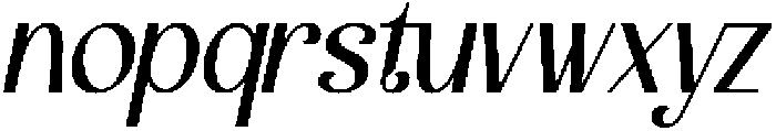 Andores Italic otf (400) Font LOWERCASE