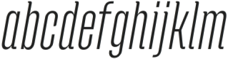 Andove Light Italic otf (300) Font LOWERCASE