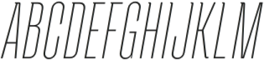 Andove Thin Italic otf (100) Font UPPERCASE