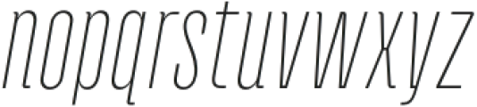 Andove Thin Italic otf (100) Font LOWERCASE